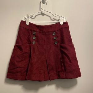 Free people Satin red skirt